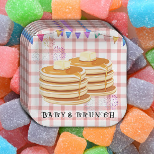 Plato De Papel Baby Shower de Souffle de Baby & Brunch