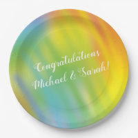 Baby Shower de tinte de tinta arco iris
