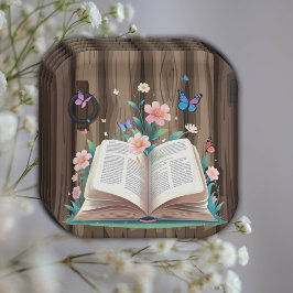 Plato De Papel Baby Shower de Whimsical Rustic Storybook