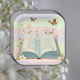 Plato De Papel Baby Shower de Whimsical Storybook