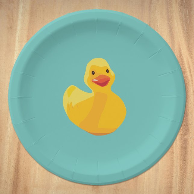 Plato De Papel Baby Shower del duque de goma (Subido por el creador)
