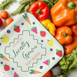 Plato De Papel Baby Shower en el mercado de agricultores locales