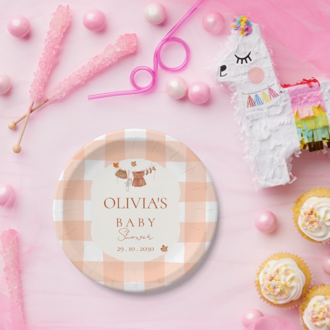 Plato De Papel Baby Shower enamorada (Fiesta)