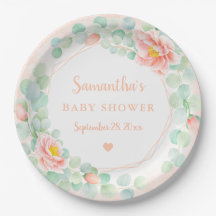 Baby Shower Eucalyptus deja una yegua floral