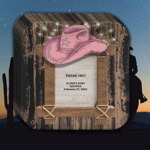 Plato De Papel Baby Shower, Gorra de Cowgirl rustica