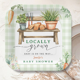 Plato De Papel Baby Shower local