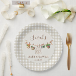 Plato De Papel Baby Shower local