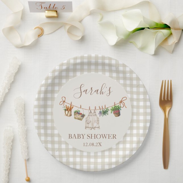 Plato De Papel Baby Shower local (Boda)