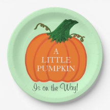 Baby Shower Naranja Pumpkin Green