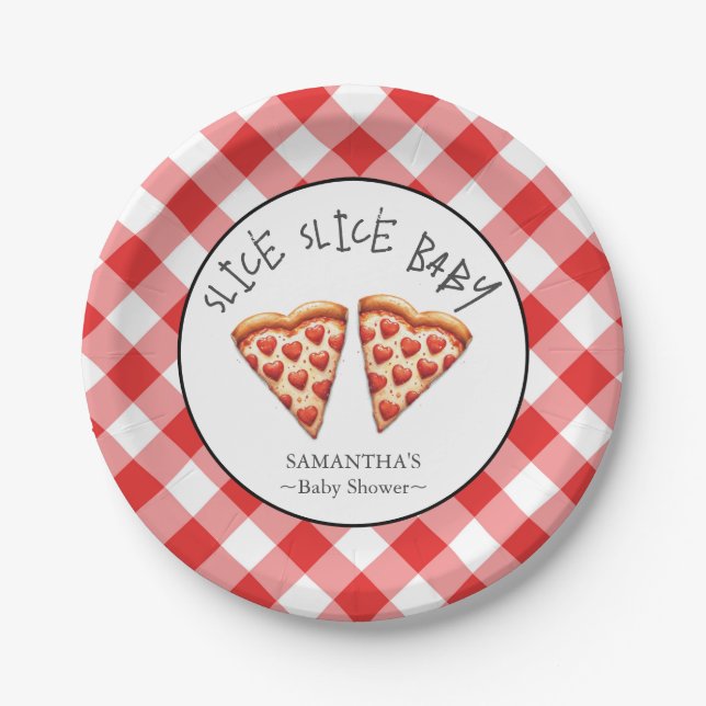 Plato De Papel Baby Shower Neutral de género (Anverso)