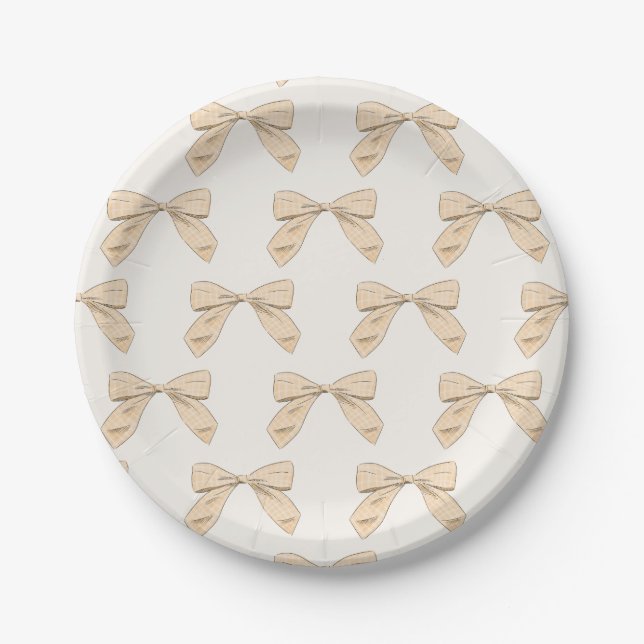 Plato De Papel Baby Shower Neutral de sexo elegante de la bandeja (Anverso)