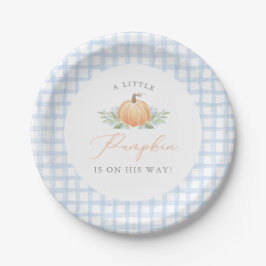 Plato De Papel Baby Shower Plate | Una pequeña calabaza