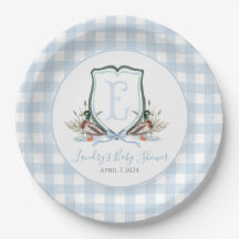 Baby Shower Preppy Southern Blue Boy Duck