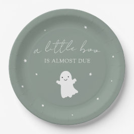 Plato De Papel Baby Shower Sage Green Gender Neutral Fall