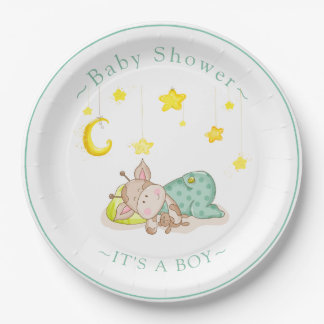 Plato De Papel Baby Shower salvaje Jungle Safari