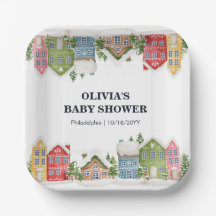 Baby Shower Winter snowvillage