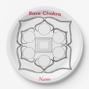 Plato De Papel Bace Chakra para un taller