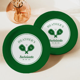 Plato De Papel Bachelorette de la última pelota de pollo