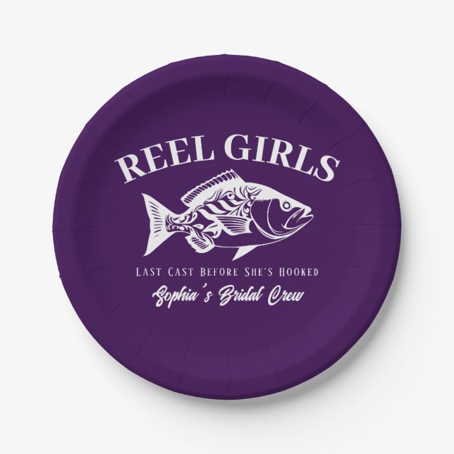 Plato De Papel Bachelorette Party Hawaii Fisherman Style (Anverso)