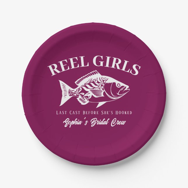 Plato De Papel Bachelorette Party Hawaii Fisherman Style (Anverso)