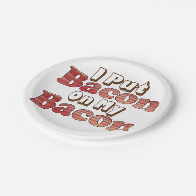 Plato De Papel Bacon en la placa de papel tocino (Angular)