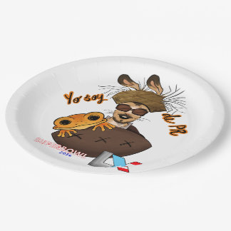 Plato De Papel Bad Bunny Super Bowl