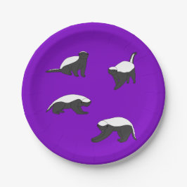 Plato De Papel Badgers de miel