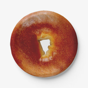 Plato De Papel Bagel 