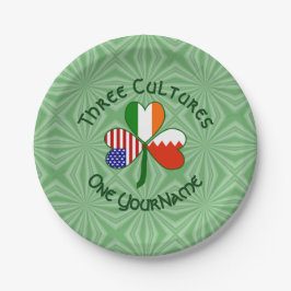 Plato De Papel Bahréin Irlanda Estados Unidos: Bandera de Shamroc