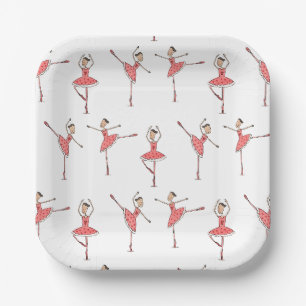 Plato De Papel Bailarina Bailarina de Ballet