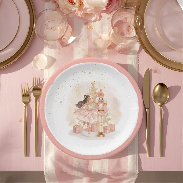 Plato De Papel Bailarina Cascanueces Navidad (Subido por el creador)