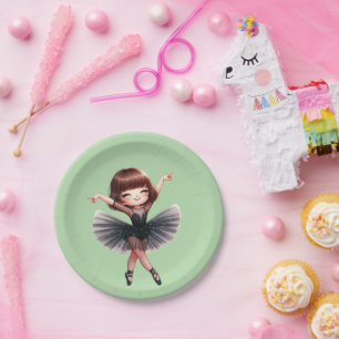 Plato De Papel Bailarina de ballet