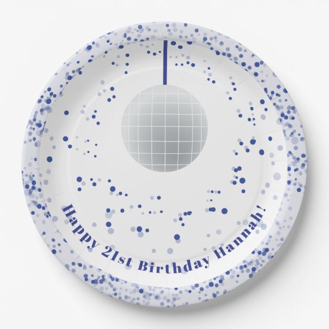 Plato De Papel Bailarina de bola (Anverso)