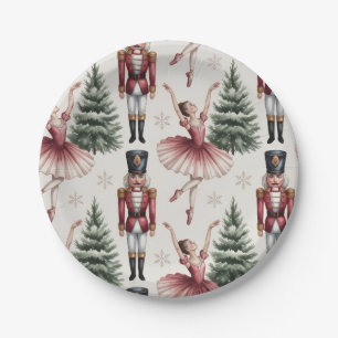 Plato De Papel Bailarina del Cascanueces bailarina árbol de Navid