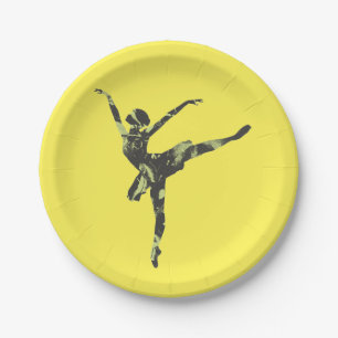 Plato De Papel Bailarina moderna de ballet