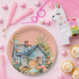 Plato De Papel Bailarinas Adorables