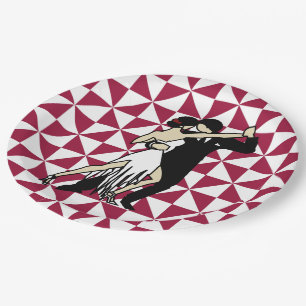 Plato De Papel Bailarinas de tango