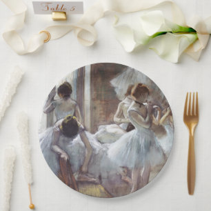Plato De Papel Bailarines Edgar Degas
