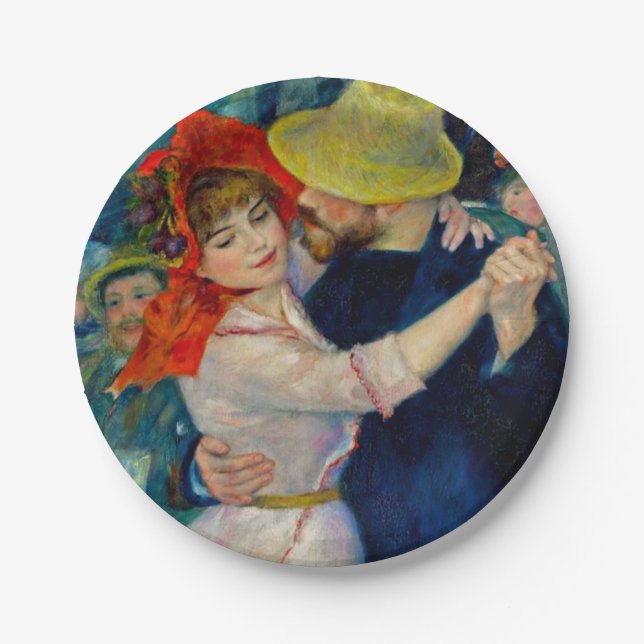 Plato De Papel Baile en Bougival Pierre Renoir (Anverso)
