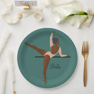 Plato De Papel Baile estético Ballerina