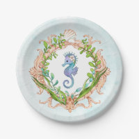 Bajo el marco de la cubierta del mar con Caballo d