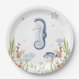 Plato De Papel Bajo la decoración de fiesta marina, Ocean Animals