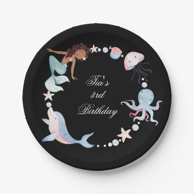 Plato De Papel Bajo las placas de papel marino (Anverso)