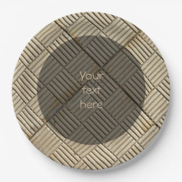 Plato De Papel Baldosas de concreto Personalizado de patrón medit