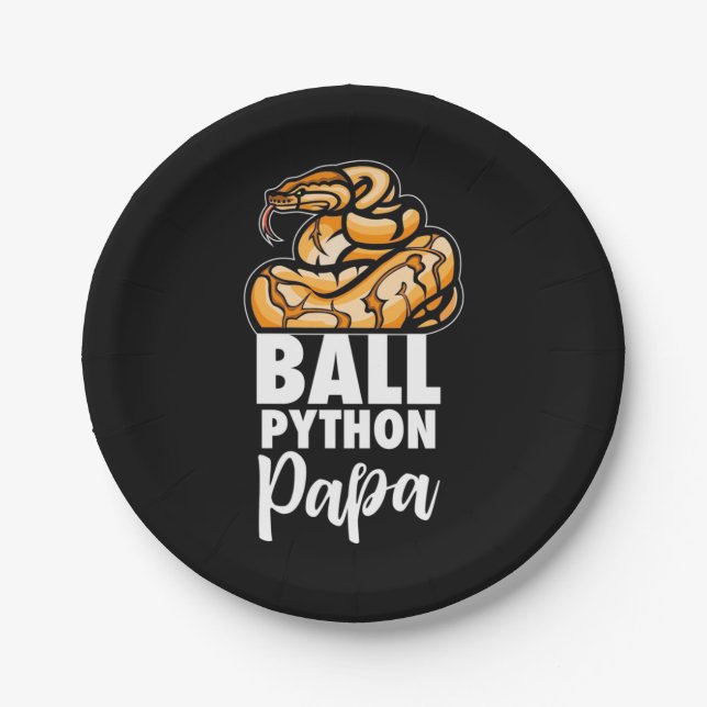 Plato De Papel Ball Python Papa (Anverso)