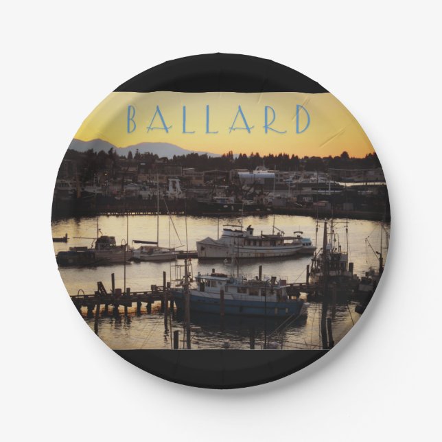 Plato De Papel Ballard Boats (Anverso)