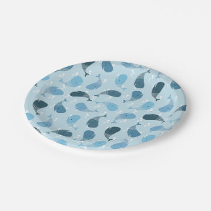 Plato De Papel Ballenas