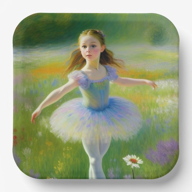 Plato De Papel Ballerina (Anverso)
