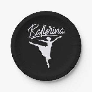 Plato De Papel Ballerina Dancer
