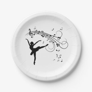 Plato De Papel Ballerina Dancing and Music Follows